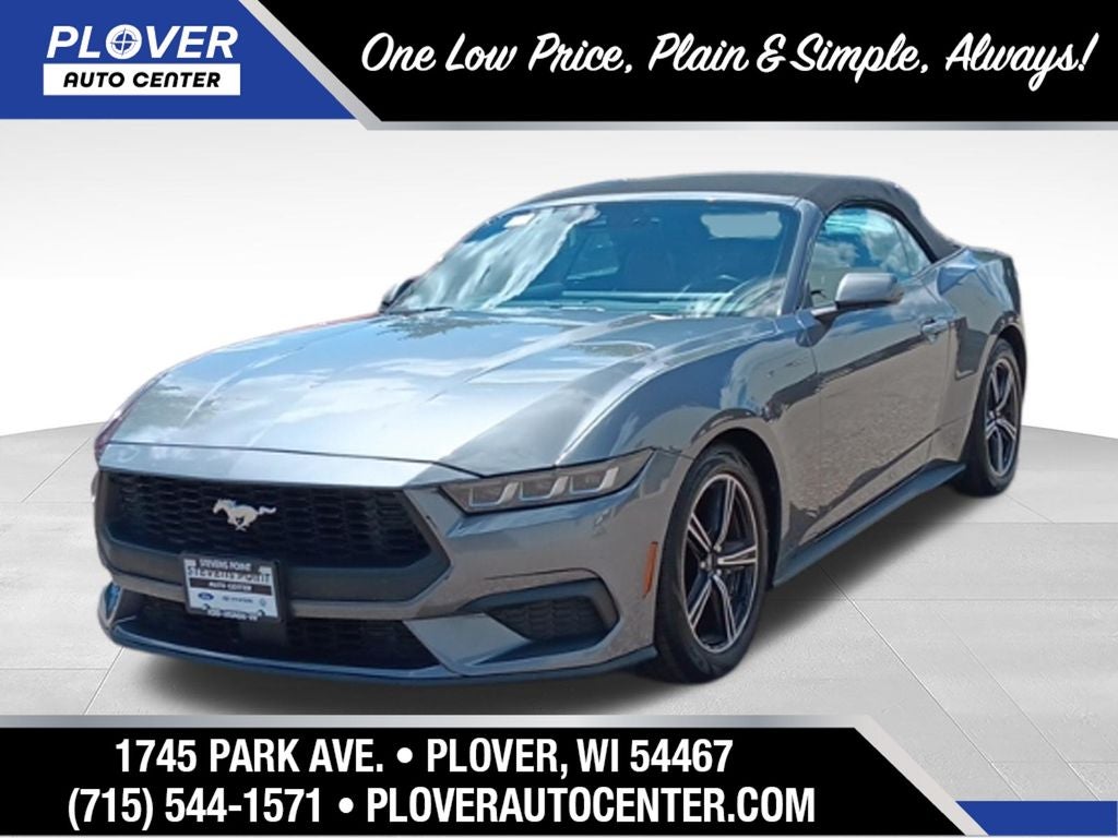2024 Ford Mustang EcoBoost in Carbonized Gray Metallic — front three-quarter view
