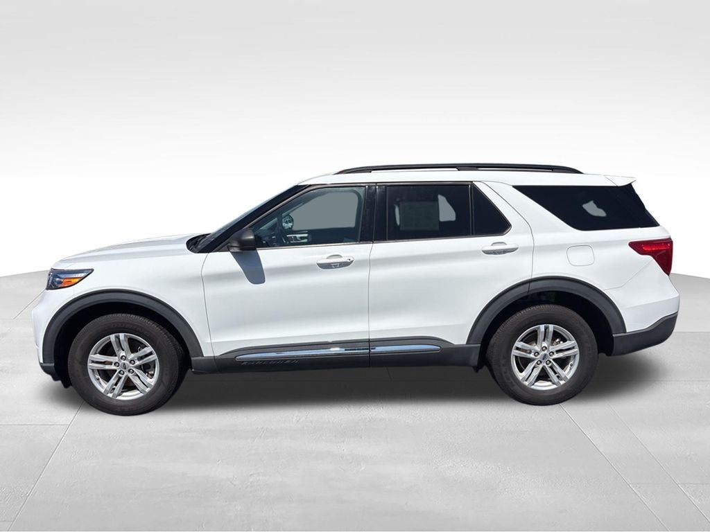 2021 Ford Explorer — rear three-quarter view