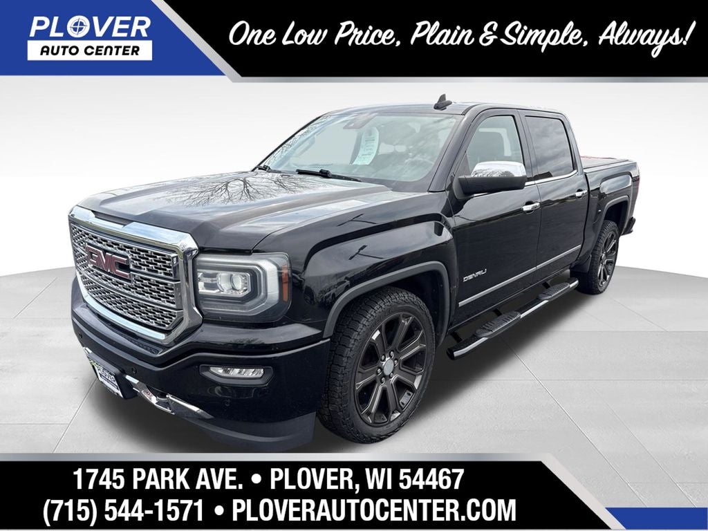 2016 GMC Sierra 1500 Denali in Onyx Black — front three-quarter view